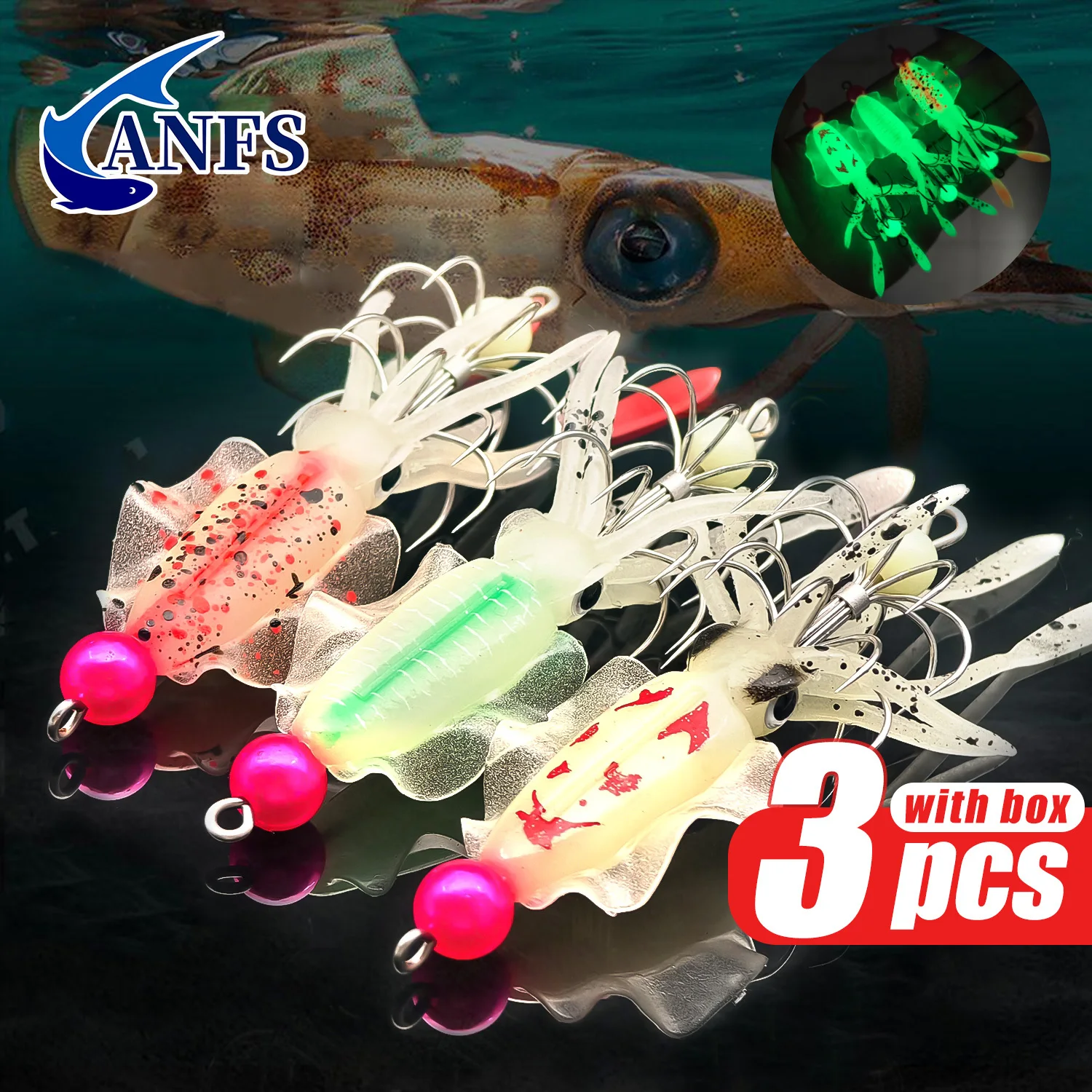 Fishing Hook Assortment - ANFS Juego de anzuelos luminosos de