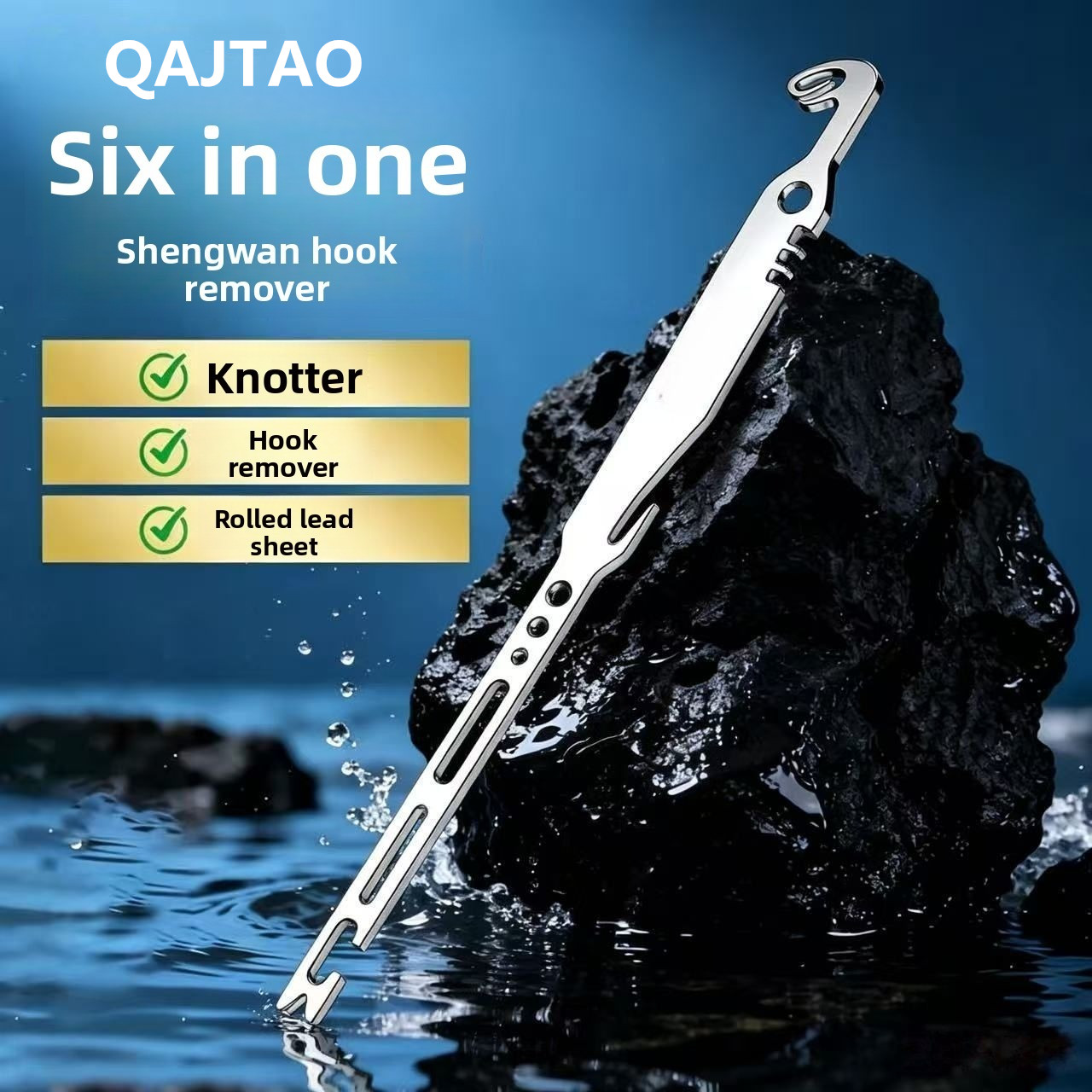Fishing Hook Sharpener - QAJTAO 4 piezas, removedor de anzuelos