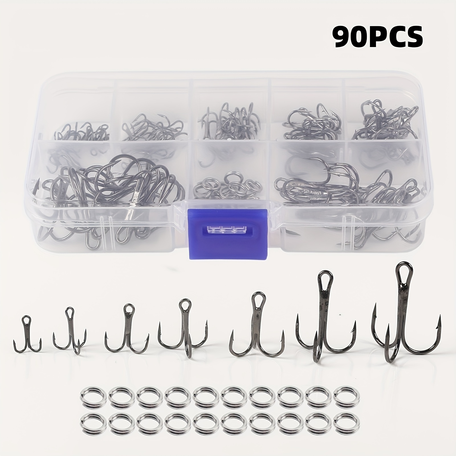 Fishing Hook Assortment - Kit de 90 piezas de señuelos