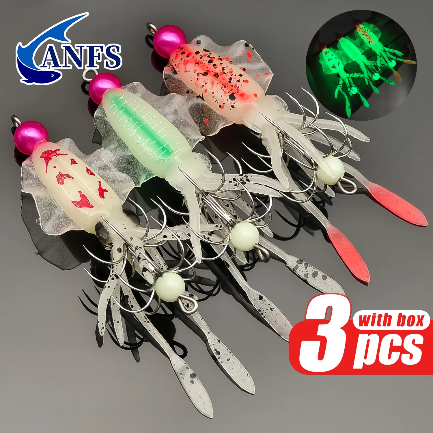 ANFS Juego de anzuelos luminos - Fishing Hook Assortment reseña y precio